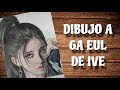 DIBUJO A GAEUL DE IVE | How To Draw Kpop