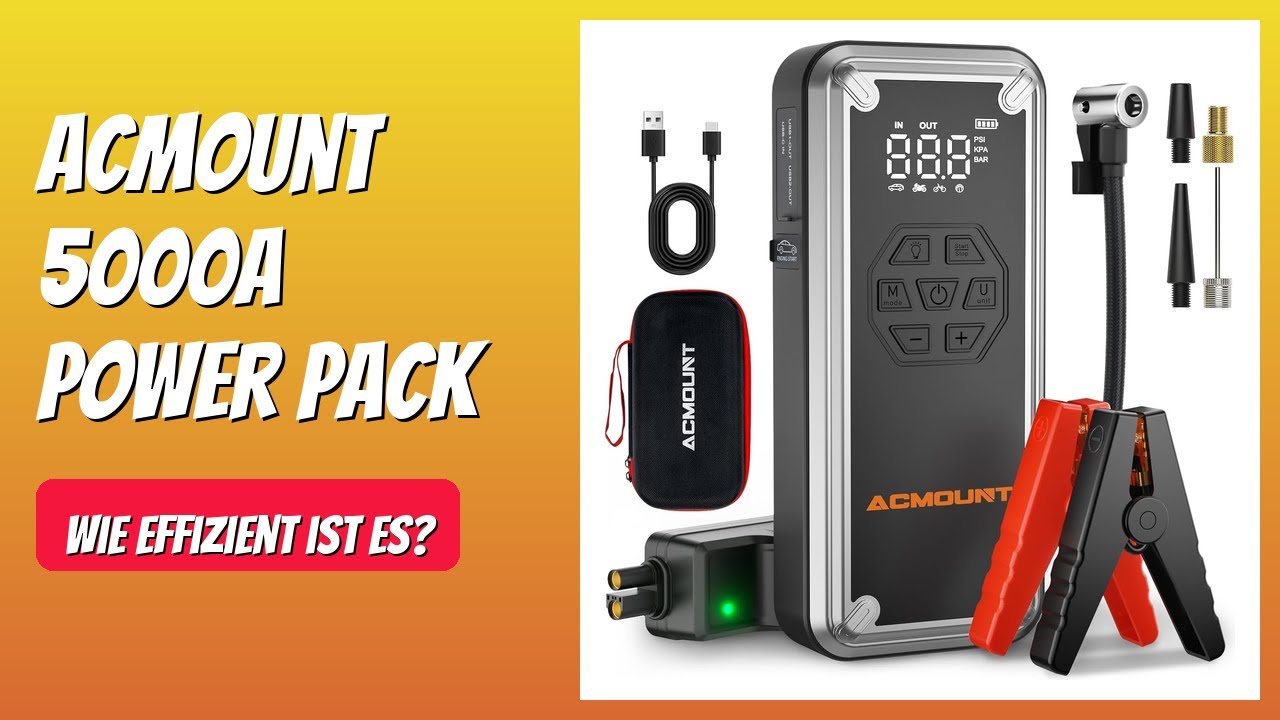 BEWERTUNG (2025): Acmount 5000A Power Pack. WESENTLICHE Einzelheiten ...