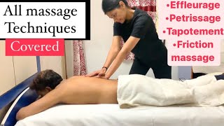 Massage therapy | Techniques | Effleurage,petrissage,tapotement,Friction massage screenshot 5