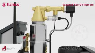 Mô phỏng nguyên lý hoạt động của Bộ tách khí chân không Vacumat Eco G4 cho hệ Chiller và Heating
