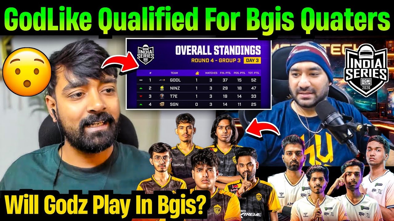 Gamezo React On Will GodLike Godz Play In Bgis💛😳 Ankiiibot On Bgis Round 4 Matches😯