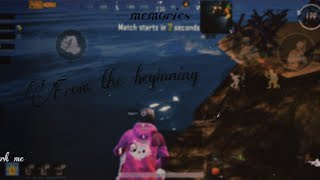 From the beginning || pubg forever  #learningmontage#13 #Pubgmobile