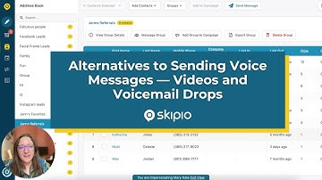 Alternatives to Sending Voice Messages — Videos and Voicemail Drops in Skipio