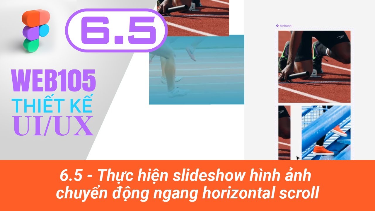 WEB105 - Demo6.5 - Thực hiện slideshow hình ảnh chuyển động ngang ...