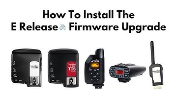 How to Upgrade Your PocketWizards to the E Release Firmware