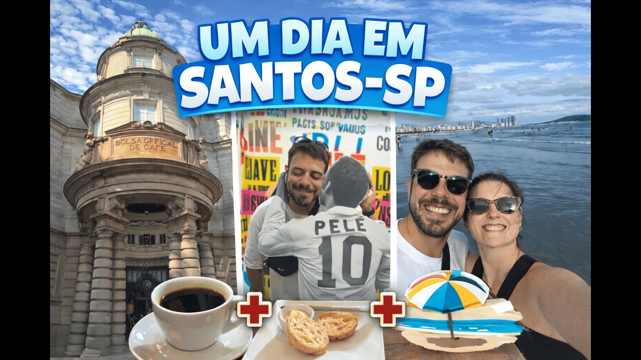 UM DIA EM SANTOS-SP ☕⚽ Museu do Café + Museu do Pelé + Passeio pelo Centro
