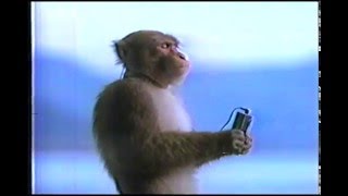 Vintage Old 1980's Sony Walkman Monkey Commercial 