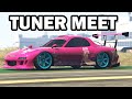 We Did A Tuner Spec Car Meet & Drag Raced Them In GTA Online