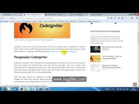 Tutorial Codeigniter 1 Dasar dan Pengenalan Codeigniter