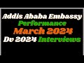 Ethiopia , Addis Ababa Embassy Total 2NLs Sent Out in March 2024