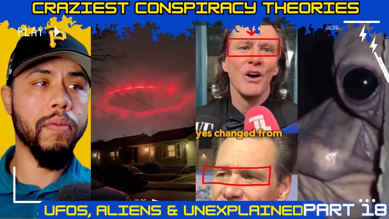 Scary Conspiracy Theories TikTok Comp | UFO & UAP Sightings, Alien Sighting, Jim Carrey Clone Theory