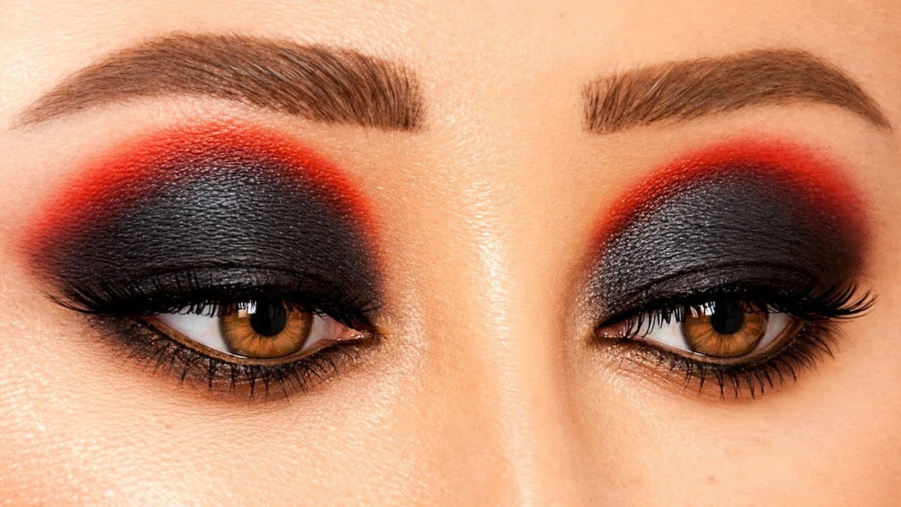 Black smokey eye Makeup step by step- simple eye makeup for beginners 