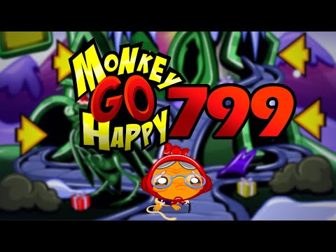 Видео: Игра "Счастливая Обезьянка 799" (Monkey GO Happy 799) - прохождение