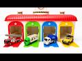 トミカ☆消防車・トラック・清掃車をガレージに収納!はたらくくるまドライブテスト☆Tomica Working Cars☆ Garage Storage & Driving Test