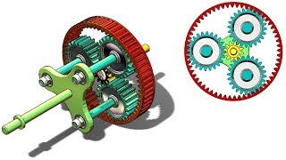 SolidWorks G Tutorial # 301: Planetary gears (parts & design, invoulate eq, fidget carrier )