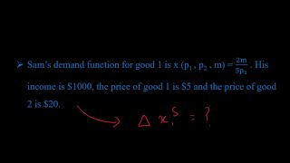 How to calculate the Substitution and Income effects? An Example
