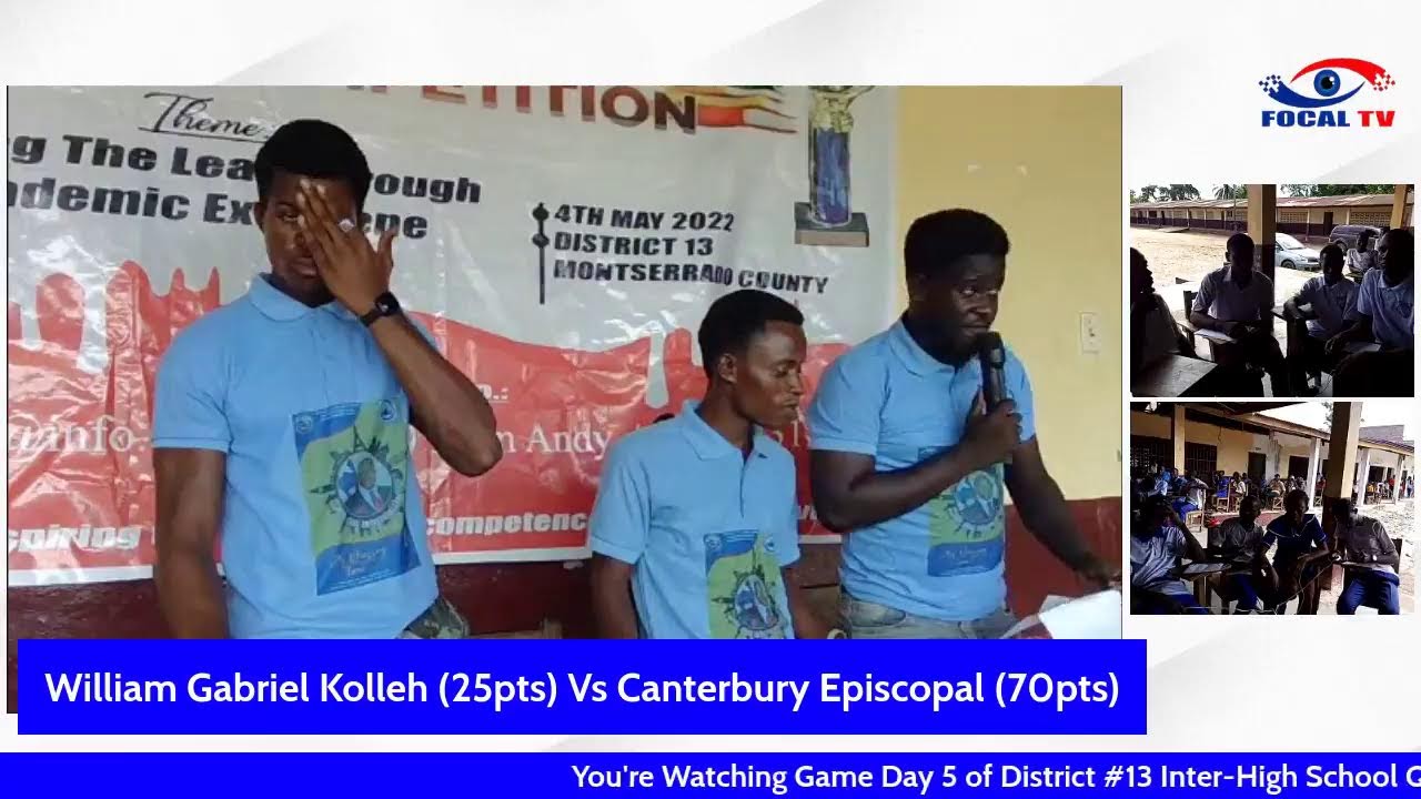 The Andy Bropleh Jallah District #13 Inter High School Quizzing Competition