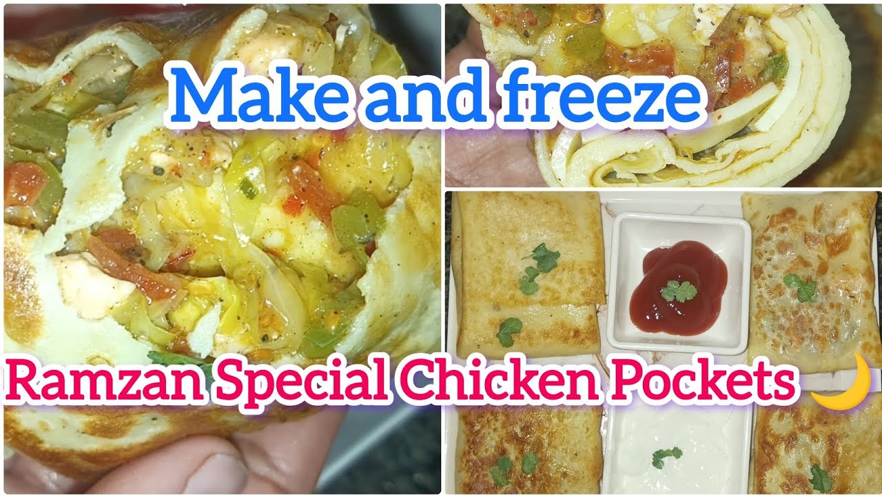 Homemade Chicken Pockets Recipe with Liquid Dough Sheets | Make & Freeze Ramzan Special 2026