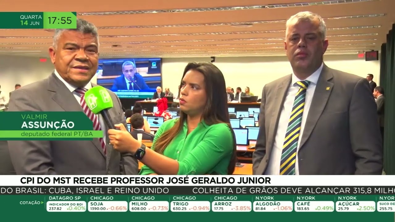 CPI do MST recebe professor José GeraldoJunior