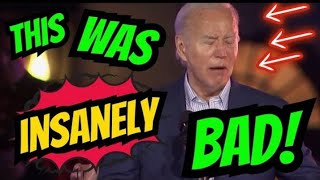 Joe Biden's BRAIN BREAKS SeveralTimes Leaving The Audience In Total SH....😂😂😂😂