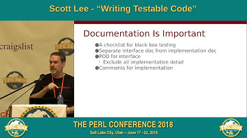 Scott Lee - "Writing Testable Code"