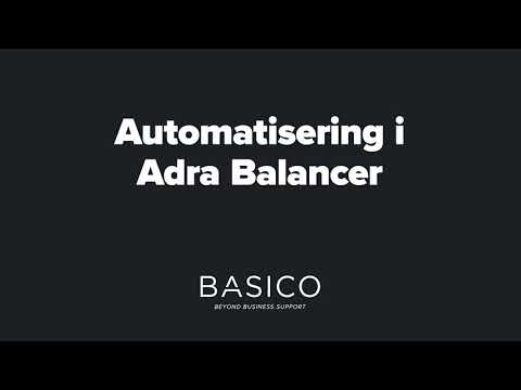 Automatisering i Adra Balancer