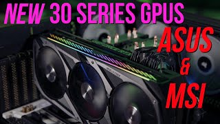 NVIDIA RTX 3080 GPUs: MSI Gaming X Trio 10G and the ASUS Strix O10G