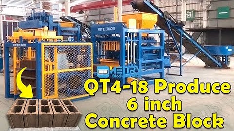 Henry QT4-18 full automatic hydraulic vibration 6 inch concrete block making machine for UK client