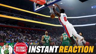 INSTANT REACTION: C's 'KICK AWAY' win in season-opener, unable to stop Pistons' 23-0 4th quarter run