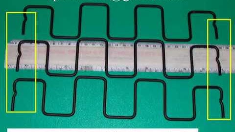 Square zig zag spring making