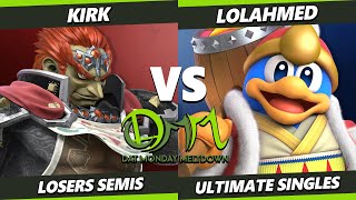 DAT MM Smashdown 2025 LOSERS SEMIS - Kirk (Ganondorf, Pit) Vs. lolahmed (King Dedede, Meta Knight)