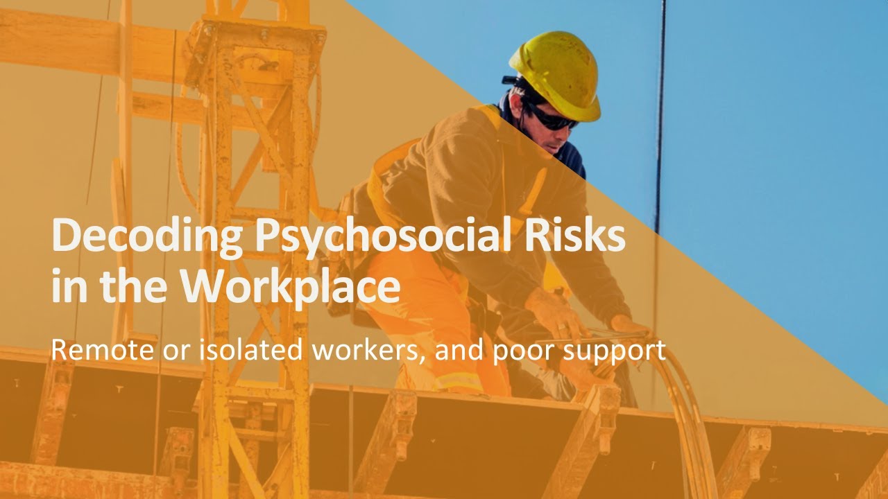 3. Decoding psychosocial risks in the workplace: Remote or isolated ...