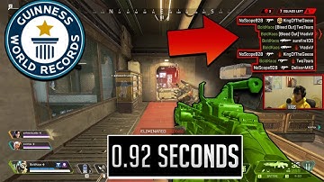 WORLDS FASTEST SQUAD WIPE IN APEX LEGENDS (APEX LEGENDS WORLD RECORD!)