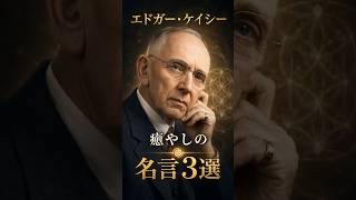 【名言】エドガー・ケイシー。心と体を整える不思議な知恵 #自己啓発 #癒やし #偉人 #Shorts