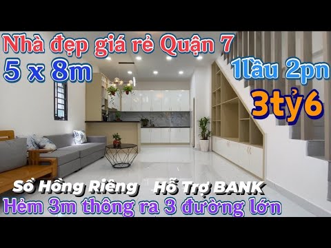 Video (ĐÃ BÁN)Nhà Đẹp Giá Rẻ Quận 7 - 1lầu 2pn 5x8m có nội... - youtube