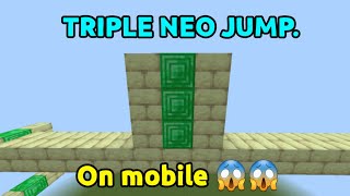 Minecraft [4bm] Triple neo jump || On mobile || 😱 || screenshot 4