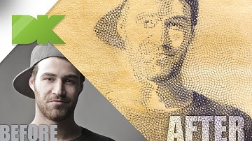 Give your photos a ballpoint pen sketch effect in Photoshop - Tutorial 18