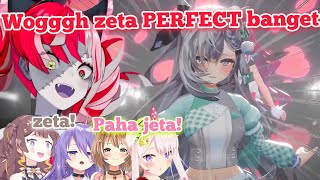 Reaksi Ollie, Moona, Risu, Iofi, & Anya waktu Zeta muncul dengan Idol Outfitnya [Hololive ID Clips]