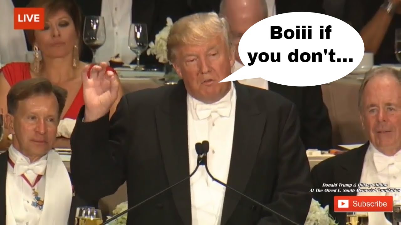 WATCH Donald Trump ROASTS Hillary Clinton At The Alfred E Smith watch-donald-trump-roasts-hillary-clinton-at-the-alfred-e-smith