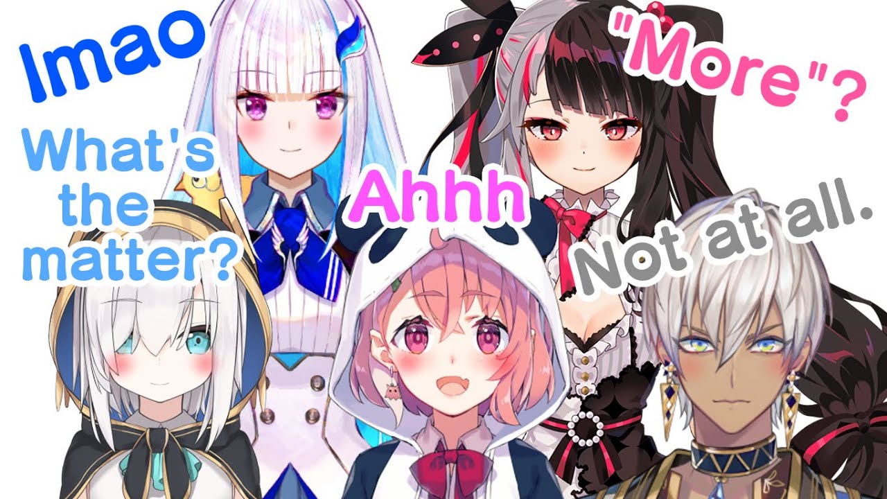 【 Nijisanji 】When Vtubers get shy【 Sasaki Saku / Ars Almal / Lize Helesta / Ibrahim / Rena Yorumi 】