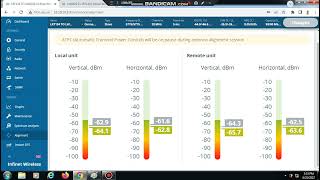 INFINET WIRELES QUANTA 5E ALLIGNMENT ANTENNA MODE FOR MONITORING ANTENNA POINTING screenshot 4