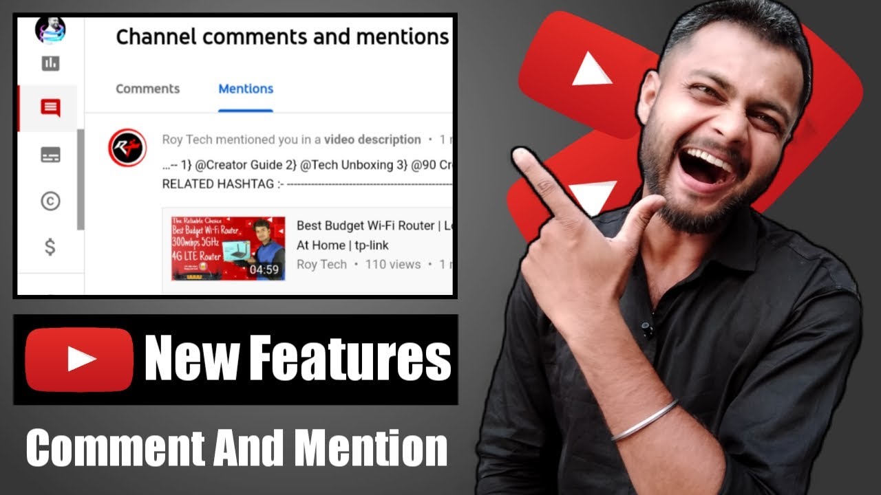 YouTube New Features Comment And Mention YouTube Me Mention Kaise Kiya Jata Hai YouTube