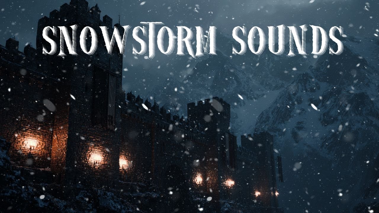 Snowstorm in Winter Night | Snowstorm Sounds for Sleep | Howling Wind ...