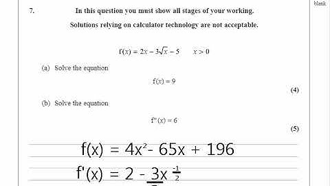 WMA11/01 Pure Mathematics (P1) *Jan 2021* Q7