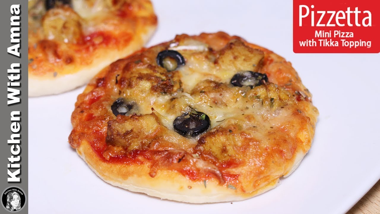 Pizzetta Recipe Mini Pizza With Tikka Topping Kitchen With Amna YouTube
