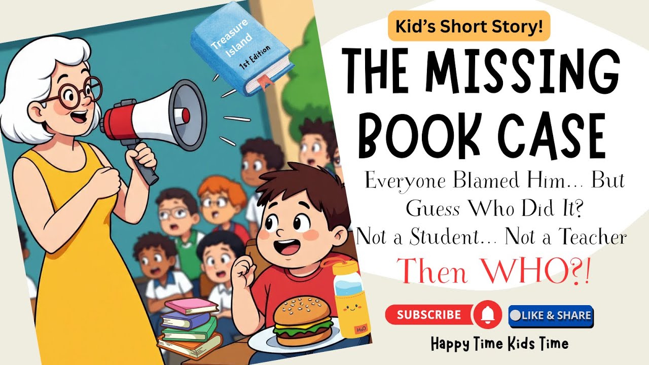 Who Stole the Library Book? | The Missing Book Case Story with a twist Ending | Animation Story