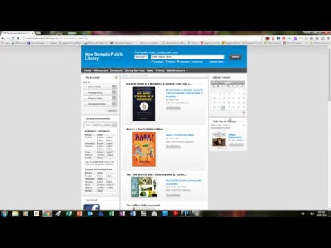 Logging into your Public Library Account - The Basics