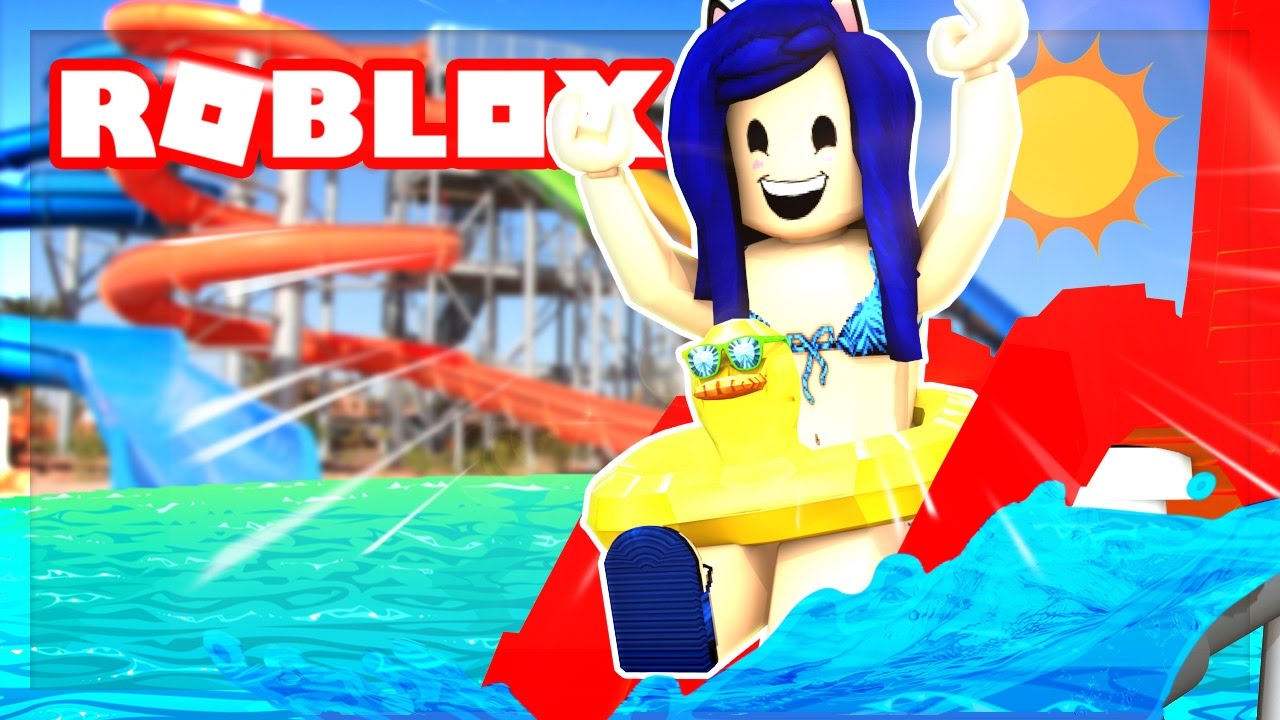 I Spent 24 Hours In A Roblox Water Park Roblox Roleplay Youtube