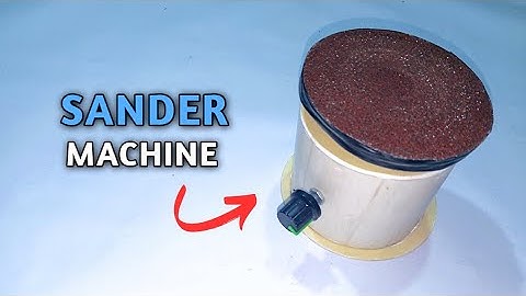 How To Make Disc Sander At Home From PVC Pipe | Sanding Machine | 775 RPM DC Motor