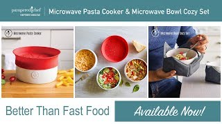 Pampered Chef MICROWAVE BOWL COZY SET of 2 Protect your hands Large /& Small